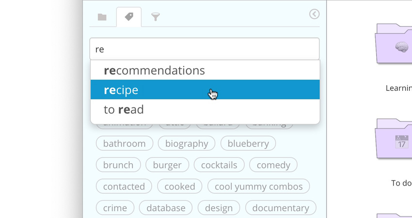 Tags search