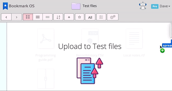 Upload files