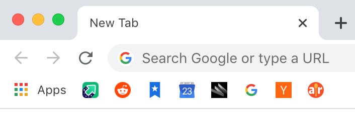 Using only favicons in the bookmarks bar