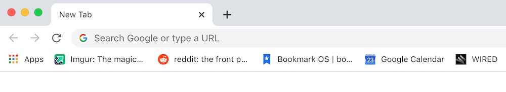 Chrome bookmarks bar